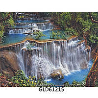 Картина для раскраски по номерам Алмазная 30*40 GLD61215 (водопад, холст без рамки)