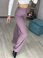 Женские стильные штаны палаццо из хлопкового мустанга (Размер 42,44,46,48), Фрез