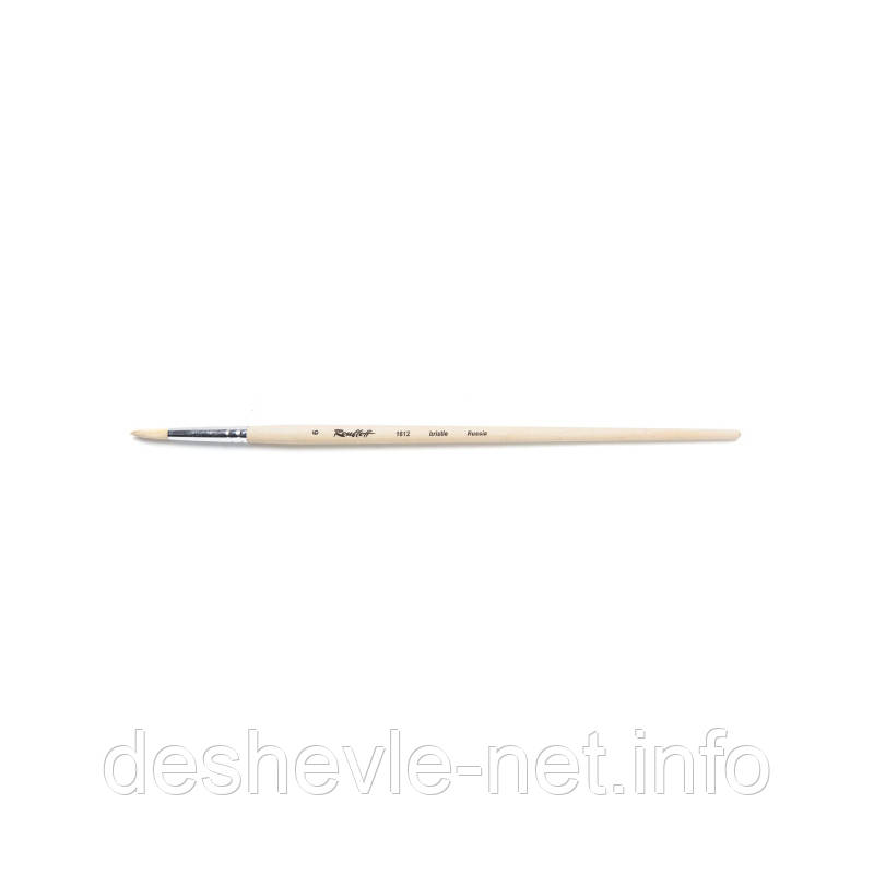 Пензель художній щетина кругла № 12 серія 1612 руч.подовж. для роботи з олією