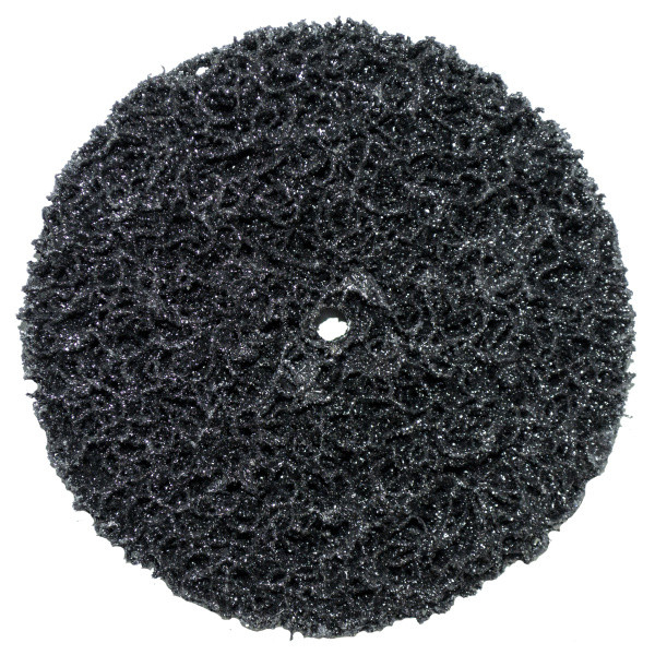 Круг зачисний без основи чорний (корал) м'який Polystar Abrasive d-100 мм