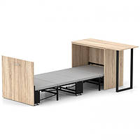 Ліжко-трансформер + Письмовий стіл + Комод Sirim-D (3 в 1) / Дуб сонома ТМ Knap Knap