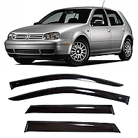 Дефлекторы окон Volkswagen Golf IV хетч 5d 1997-2004 (скотч) AV-Tuning. Ветровики на Volkswagen Golf IV