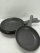 Набір сковорідок Cheffinger CF-FA03 Silver з антипригарним покриттям, фото 3