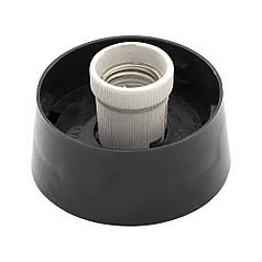 Основа світильника PIN пряма Е27 ІР44 НББ20У-60-061 чорний 250106