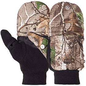 Перчатки-рукавиці для полювання та риболовлі універсальний розмір Камуфляж Ліс (9232)