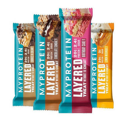 Протеїновий батончик MyProtein Layered Bar 60 g Triple Chocolate Fudge, фото 3