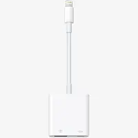 Переходник для iPhone на USB для подключения камеры с разъемом зарядки Lightning кабель на USB адаптер