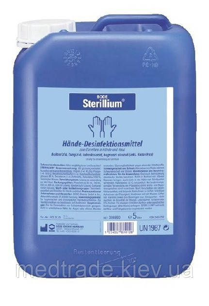 Дезінфікуючий засіб Bode Chemie GmbH Стерилліум Класік Пур Для шкіри рук 5 л