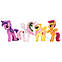 Набір 12в1 Мій Маленький Поні 5,5-6,5 см - My Little Pony: Епплджек, Іскорка, Веселка Деш, Раріті, Пінк Пай, фото 4