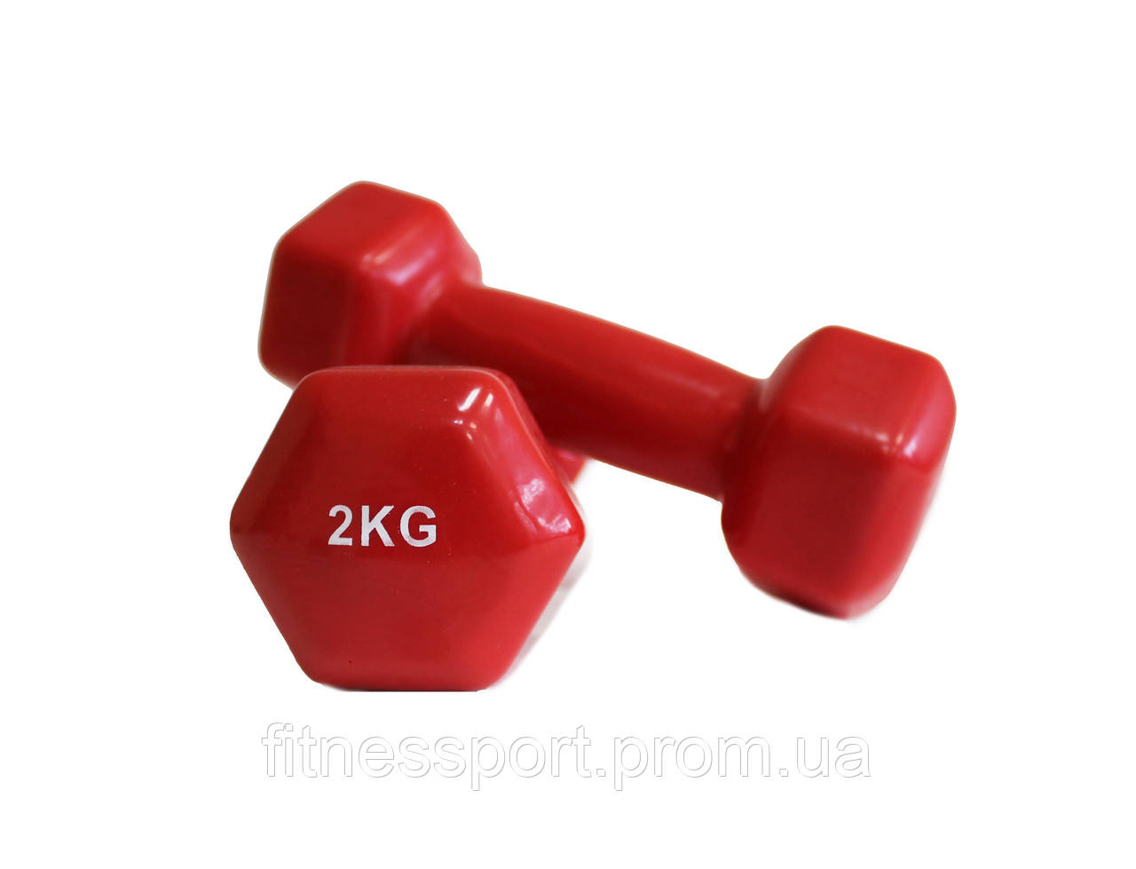 Гантель для фітнесу вінілова 2 кг Fitnessport VDD-01-2k