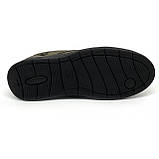 Чоловічі шкіряні туфлі на шнурівці зеленого кольору весна літо MIDA 130865(82) розмір 40, фото 9