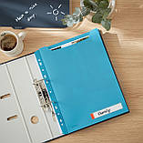 Файли LEITZ COSY А4, PP 200мкм, в упаковці 3шт, синій (4668-00-61), фото 3