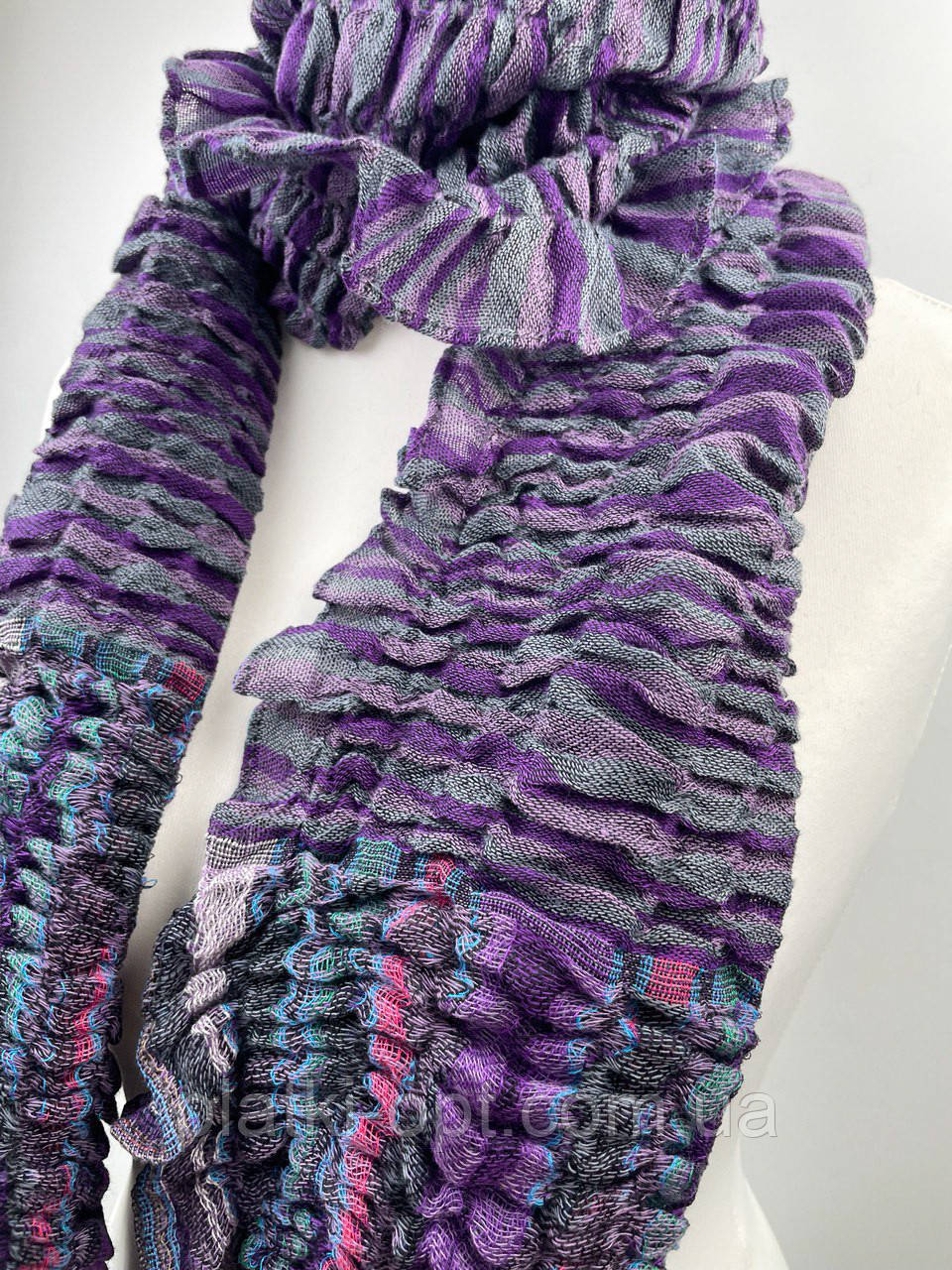 Шарф Гармошка (фіолетовий), фото 1
