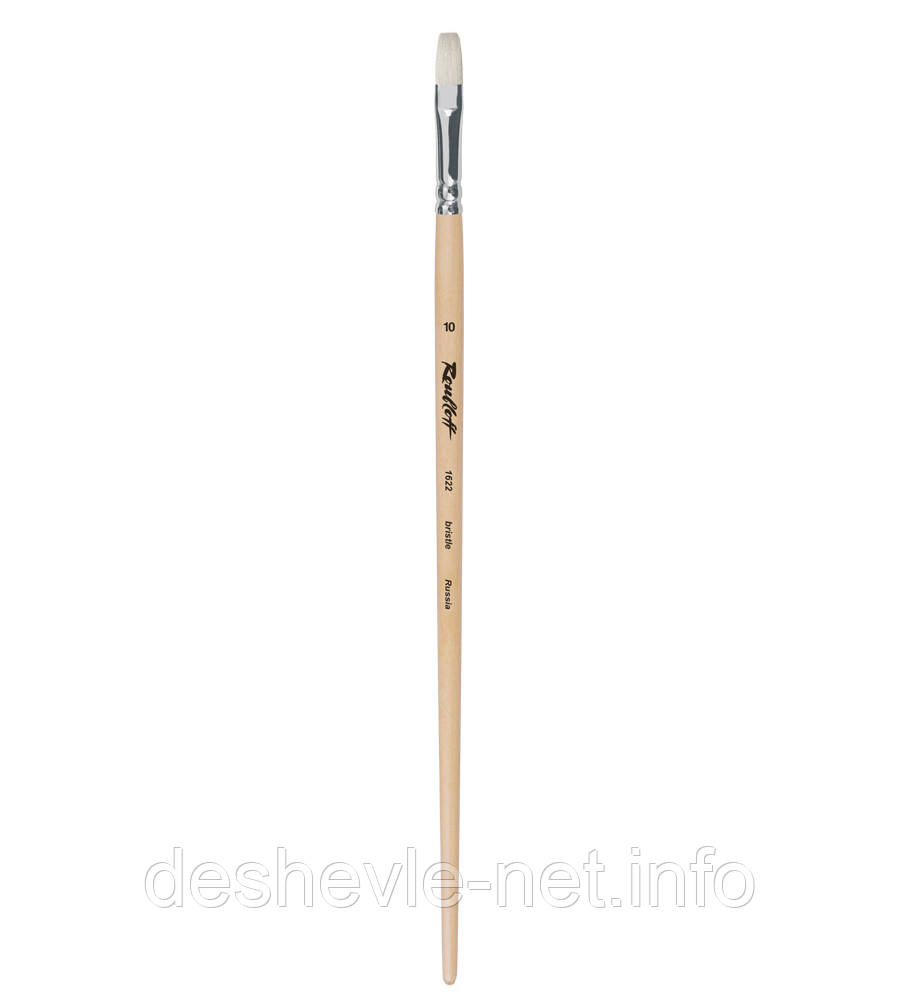 Пензель художній щетина плоска № 18 серія 1622 руч.подовж. для роботи з олією