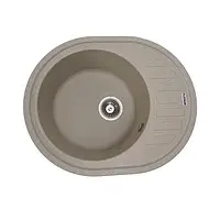 Кухонная мойка Platinum 6250 SOUL гранитная матовая с креплением, 61.8x49.6.5x22 см, Сафари (000025092)