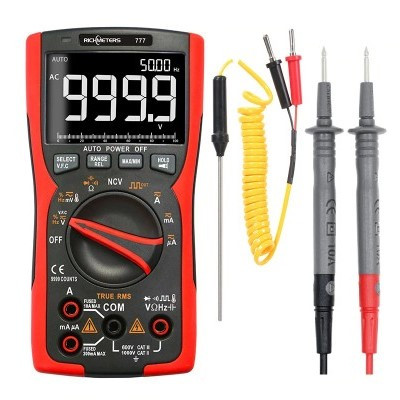 RICHMETERS RM777 True RMS цифровий мультиметр (тестер) 9999 відрахунків із термопарою