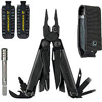 Набір Мультитул Leatherman Surge Black чохол Molle 831333+Подовжувач бітотримача + Комплект біт Bit Kit 2 половини