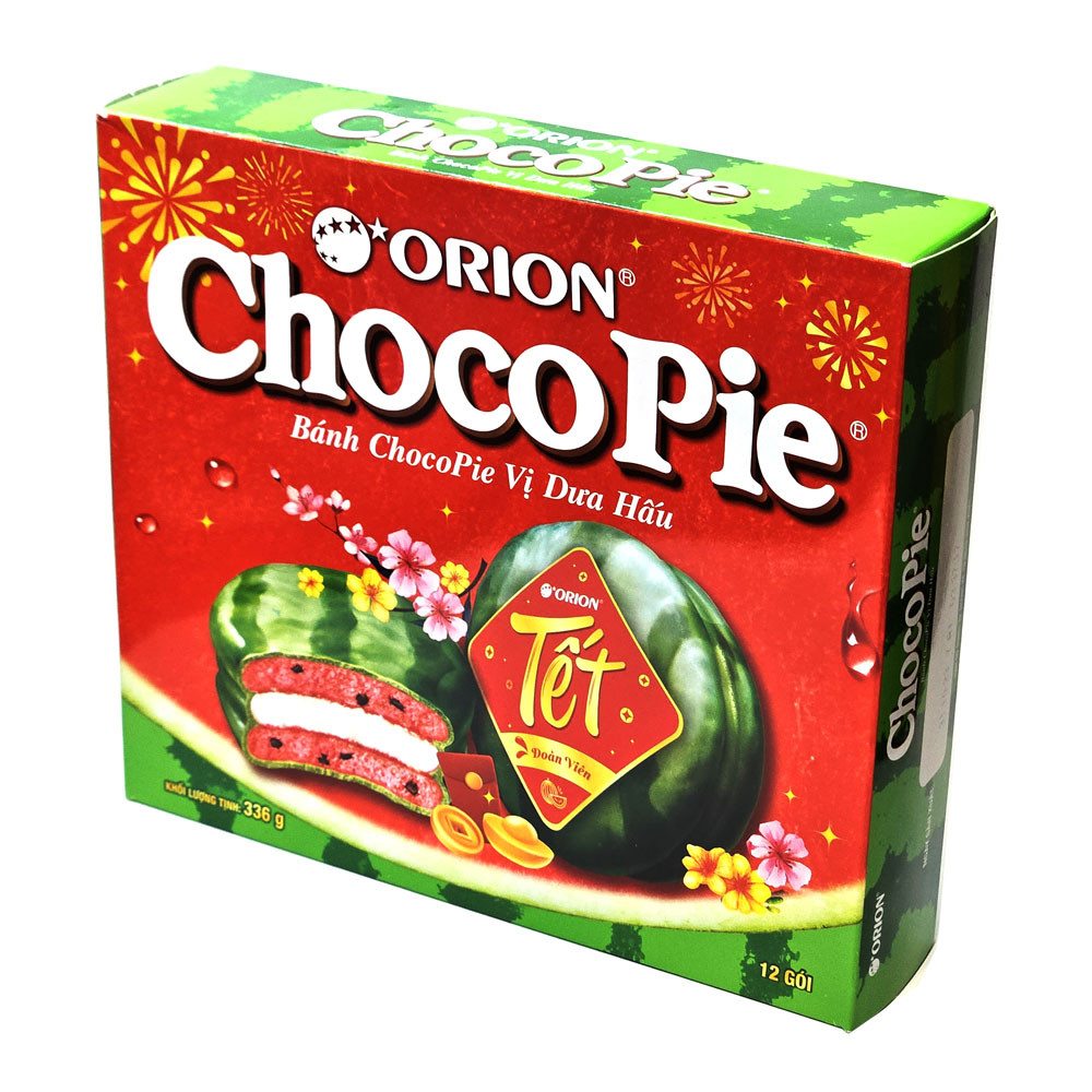 Чоко пай ChocoPie Orion смак кавуна 336 гр. 12шт. Корея
