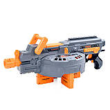 Дитячий ігровий автомат Гвинтівка Бластер 53 см з м'якими кулями 60 шт (30 шт.-присоски) Blaze Storm, фото 3