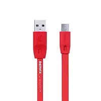 Кабель Micro USB REMAX Full Speed Charging RC-001m 1M red