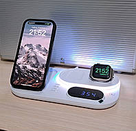 30w Apple 4 в 1 Безпровідна зарядка iPhone Airpods Apple Watch, Samsung Galaxy Wireless Qi Чорний