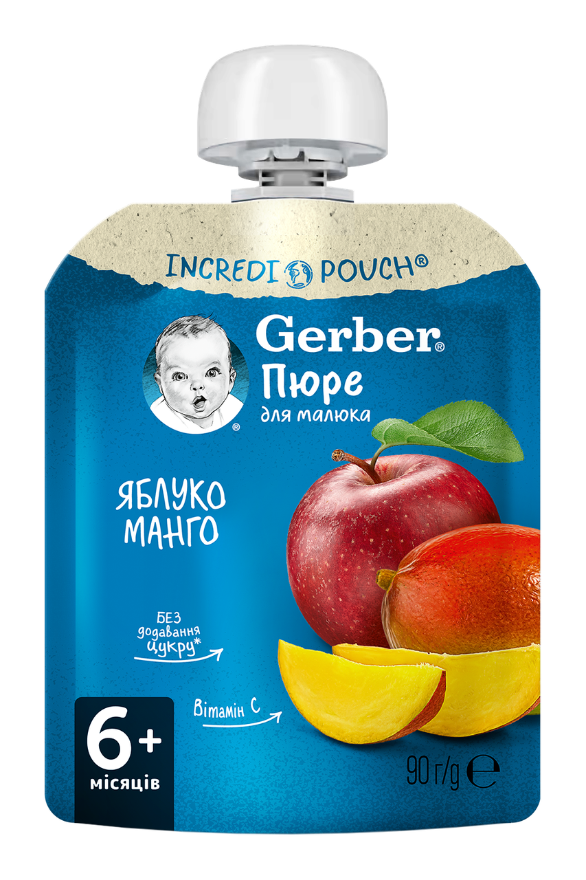 Пюре GERBER Яблуко і манго", 90г