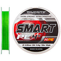 Шнур Favorite Smart PE 4x 150м (салат.) #3.0/0.296мм 15.5кг 1693.10.30