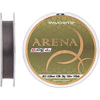 Шнур Favorite Arena PE 4x 100m (silver gray) #0.3/0.09mm 6.5lb/3kg 1693.10.94