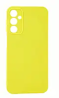 Чохол Silicone Case Box для Samsung Galaxy A24 / A245 бампер із мікрофіброю жовтий