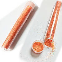 Блискітки декоративні (глітер сухий) неонові 5г / пісок / помаранчеві / № 506