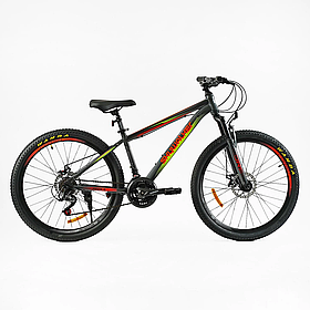 Велосипед спортивний Corso Skywalker на 26 дюймів, green+red 26333