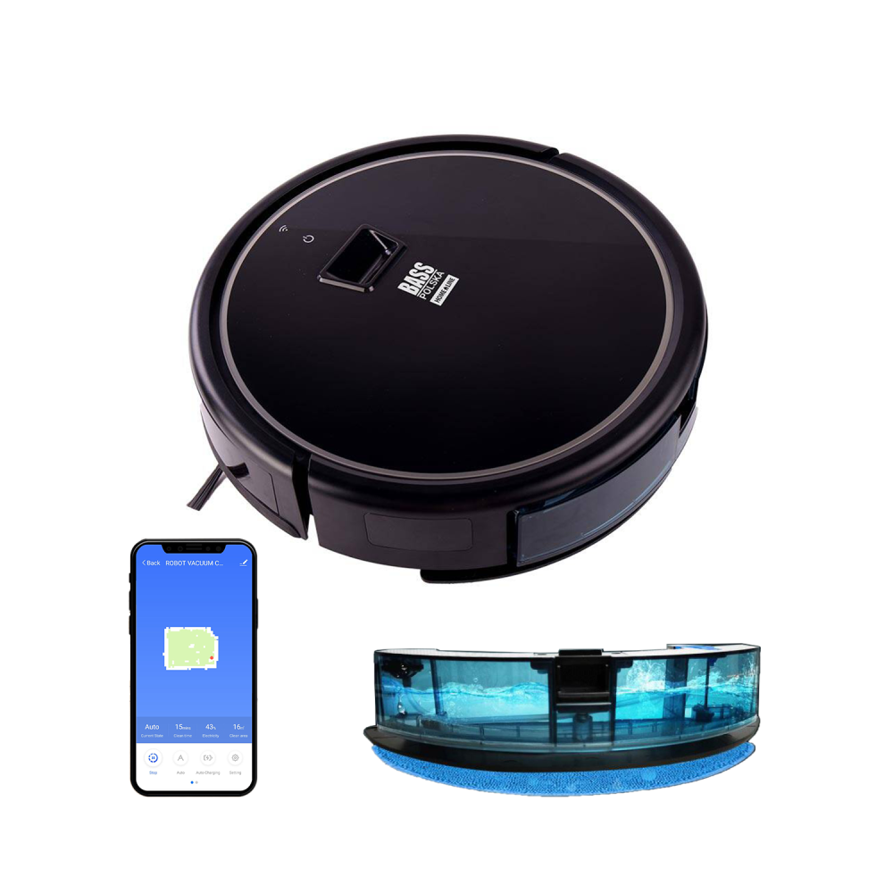 Робот-пилосос зі шваброю, камерою та додатком TUYA SMART Bass Polska BH 10332