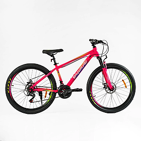 Велосипед спортивний Corso Skywalker на 26 дюймів, pink 26615