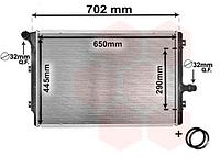 Радиатор охлаждения двигателя AUDI A3, TT; SEAT ALTEA, ALTEA XL, LEON, TOLEDO III; SKODA OCTAVIA, OCTAVIA II,