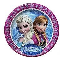 Тарілочка святкова дитяча одноразова Холодне Крижане серце