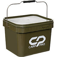 Вeдро прямоугольное Carp Pro с крышкой 10л CPSB10L