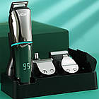 Машинка для стрижки 6в1 VGR V-101 / Акумуляторний триммер для волосся з насадками / Тример для стрижки, фото 2