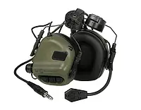 Наушники тактические активные Earmor EM-M32H-M3-FG for Helmet-Mount Olive