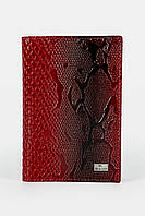 Кожаная обложка для паспорта Desisan 500 красная