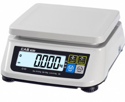Ваги фасувальні CAS-SWII до 6 кг Ділення 1/2 грам платформа пластик
