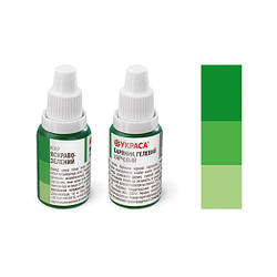 Барвник гелевий УКРАСА (Універсальний) 25г. Яскраво зелений