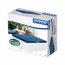 Тент для прямокутного каркасного басейну Intex 28037 розміром 400х200см, фото 5
