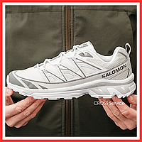 Кроссовки женские и мужские Salomon XT- 6 Expanse White Silver / Саломон белые серебряные