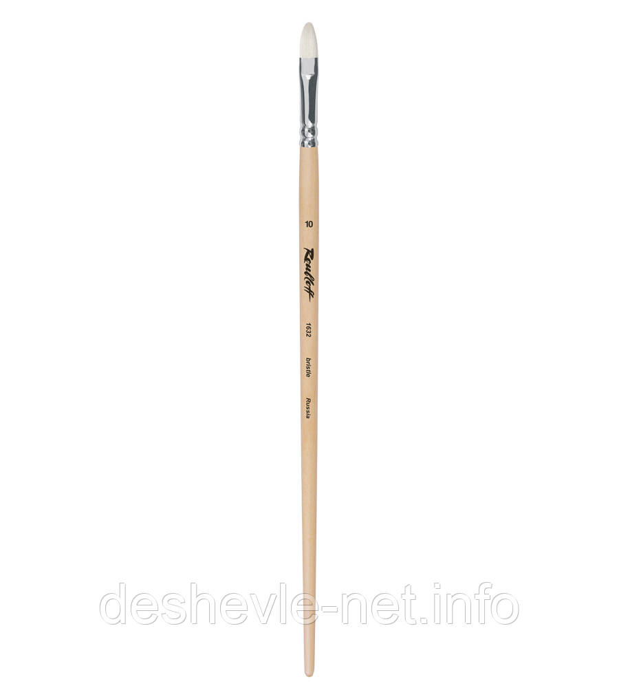Пензель художній щетина овальна № 7 серія 1632 руч.подовж. для роботи з олією