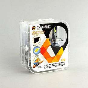 LED H4 H/L 5500K світлодіодні лампи CYCLONE, фото 5