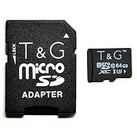 Карта пам'яті TG (T&G) MicroSDXC 64Gb UHS-1 10 Class з адаптером універсальний носій інформації внутрішня