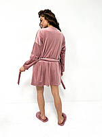 Домашній комплект трійка. Піжами велюр. Одяг для сну., фото 3