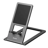 Тримач настільний Baseus (LUKP000013) Foldable Metal Desktop Holder підставка до 12.9" 360°