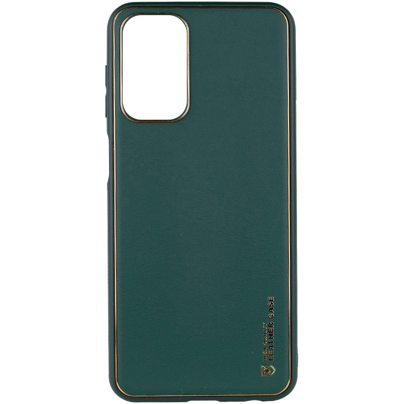 Кожаный чехол Xshield для Xiaomi Redmi Note 11 (Global) / Note 11S, Зеленый / Army green, фото 1