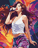 Картини по номерах акрил. "Чарівна співачка" 40х50см №KHO8374/Ідейка/